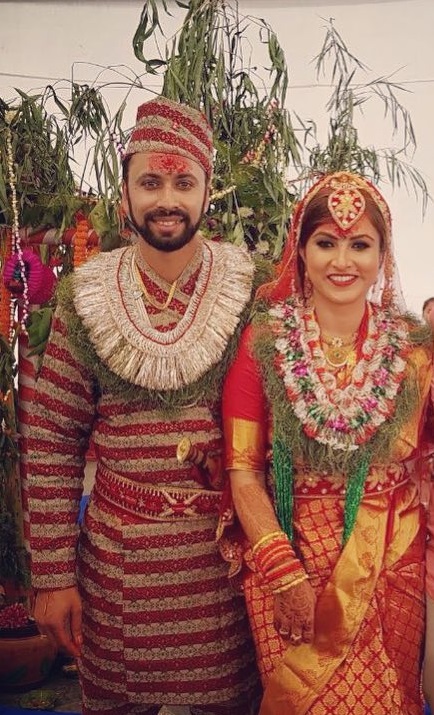Sharad Veswakar and Nisha Adhikari
