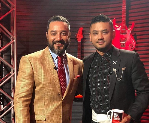 Karma Shakya with Suraj Singh Thakuri