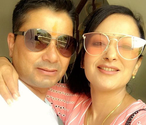 Jharana Thapa husband Sunil Kumar Thapa