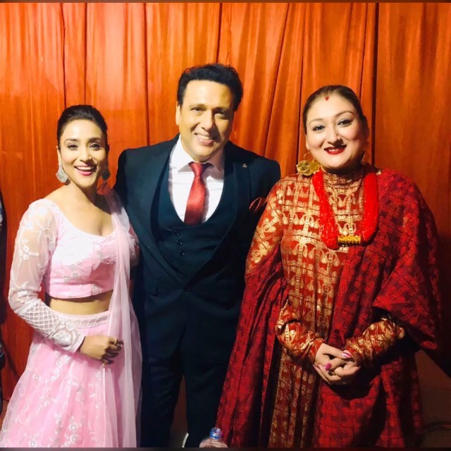 Niruta Singh with Indian Actor Govinda
