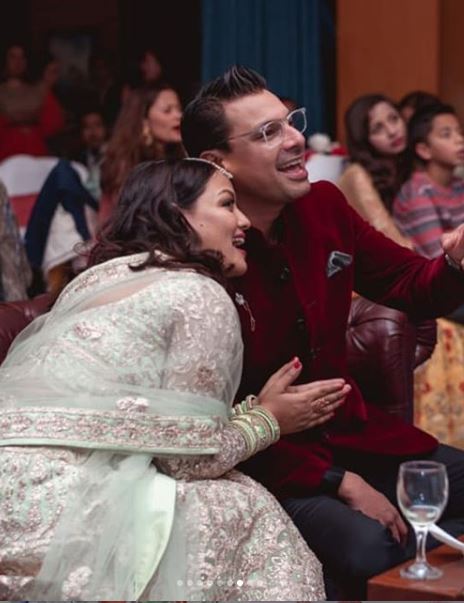 Reecha Sharma with her husband