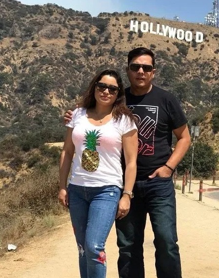 Dilip Rayamajhi with wife Manju Rayamajhi