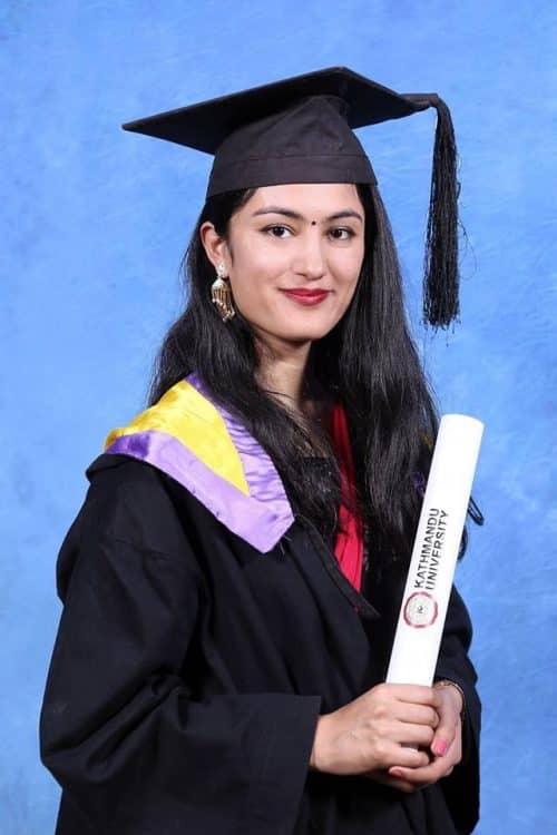 Riya Basnet Bachelor's Graduate