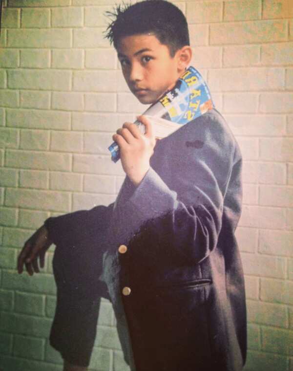 Anmol KC Childhood photo