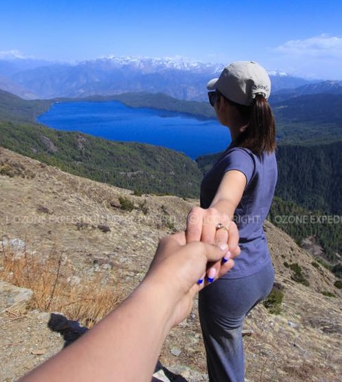 Sharon Shrestha boyfriend holding her hand and a ring in her finger
