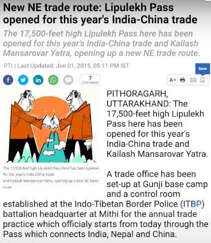 India and China Signed on Trade Agreement in 2015