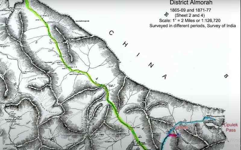 Nepal map 1860